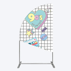 Aperturee - Aperturee 90S Forever Disco Audio Dance Party Half Moon Arch Backdrop