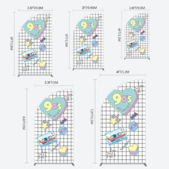 Aperturee - Aperturee 90S Forever Disco Audio Dance Party Half Moon Arch Backdrop