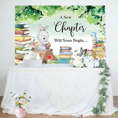 Aperturee - Aperturee A New Chapter Will Soon Begin Baby Shower Backdrop