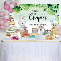 Aperturee - Aperturee A New Chapter Will Soon Begin Baby Shower Backdrop
