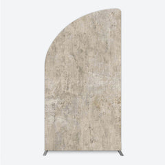 Aperturee - Aperturee Abstract Concrete Texture Half Moon Arch Backdrop Gray Cement Wall Photography Minimalist Fine Art Studio Photo Prop
