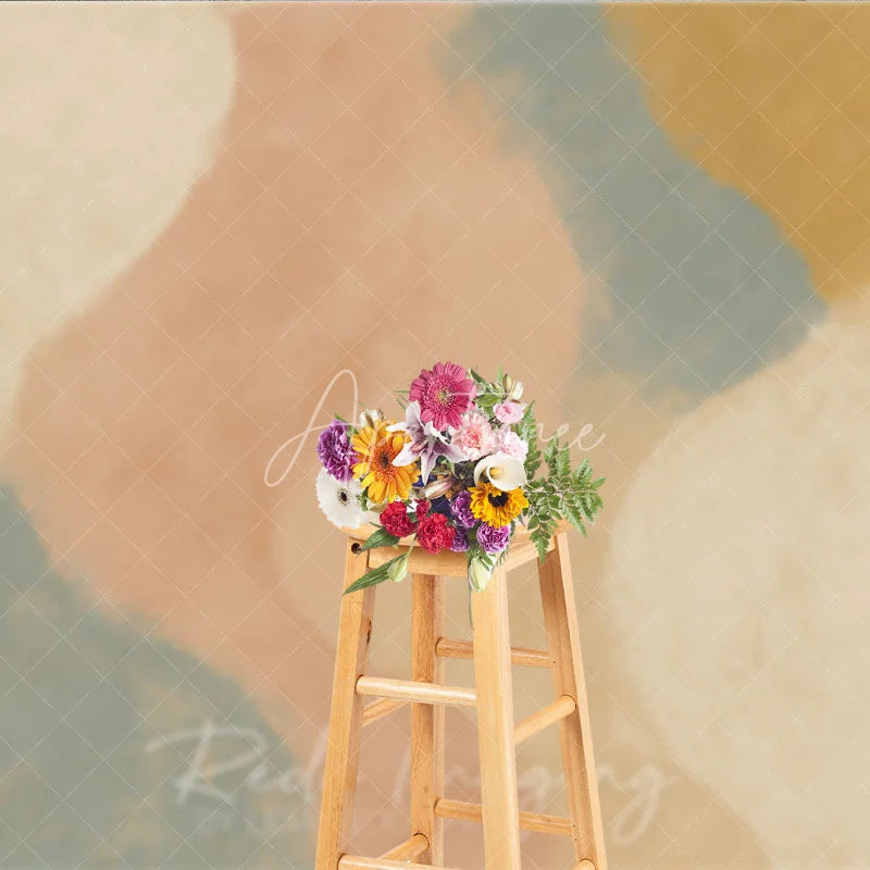 Aperturee - Aperturee Abstract Earth Tone Texture Photography Backdrop Modern Minimalist Studio Portrait Decor