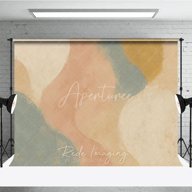 Aperturee - Aperturee Abstract Earth Tone Texture Photography Backdrop Modern Minimalist Studio Portrait Decor
