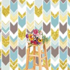 Aperturee - Aperturee Abstract Herringbone Stripes Pattern Photo Backdrop