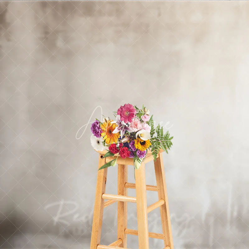 Aperturee - Aperturee Abstract Neutral Beige and Grey Texture Photography Backdrop Minimalist Portrait Studio Decor