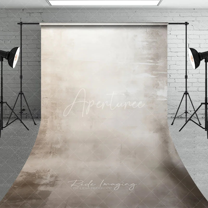 Aperturee - Aperturee Abstract Neutral Beige Sweep Backdrop Elegant Textured Fine Art Portrait Background
