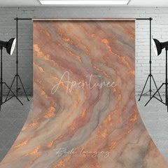 Aperturee - Aperturee Abstract Rose Gold Glitter and Blush Grey Marble Sweep Backdrop Elegant Modern Photography Background Decor