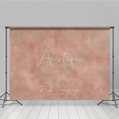 Aperturee - Aperturee Abstract Textured Dusty Rose Photography Backdrop Muted Terracotta and Gray Painterly Design for Professional Studio