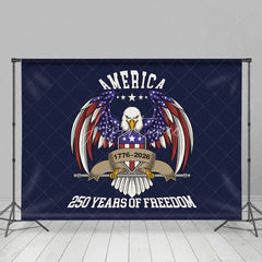 Aperturee - Aperturee America 250 Years of Freedom Eagle Shield Backdrop 1776 to 2026 Patriotic Independence Background