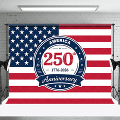 Aperturee - Aperturee America 250th Anniversary USA Flag Backdrop 1776 to 2026 Independence Day Party Celebration Background