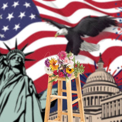 Aperturee - Aperturee Animation Effects Independence Day Photo Backdrop