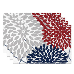 Aperturee - Aperturee Artistic Arrangement Leaf Shape Set of 4 Placemats