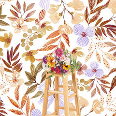 Aperturee - Aperturee Autumn Floral Leaves Fine Art Photography Backdrop