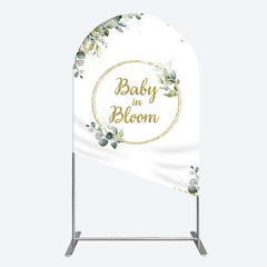 Aperturee Aperturee Baby In Bloom Greenery Baby Shower Arch Backdrop