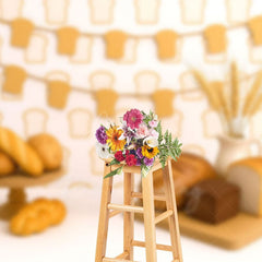 Aperturee - Aperturee Baking Bakery Cartoon Breads Cake Smash Backdrop