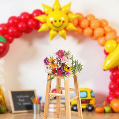Aperturee - Aperturee Balloons Arch Welcome Back To School Photo Backdrop