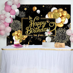 Aperturee - Aperturee Balloons Celebration Classical Birthday Backdrop