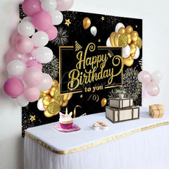 Aperturee - Aperturee Balloons Celebration Classical Birthday Backdrop