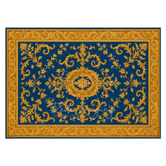 Aperturee - Aperturee Baroque Repeat Pattern Rubber Floor Mat For Photo