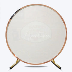 Aperturee - Aperturee Basketball Court Happy Birthday Round Backdrop Sports Game Theme Party Decor with Scoreboard and Trophy