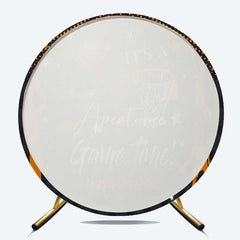 Aperturee Aperturee Basketball Game Time Boy Round Birthday Backdrop