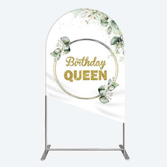 Aperturee Aperturee Birthday Queen Greenery Leaves Arch Backdrop