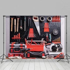 Aperturee - Aperturee Black And Red Series Tool Wall Panels Photo Backdrop