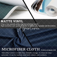 Aperturee - Aperturee Black Gold Balloons Ribbons Happy Birthday Backdrop
