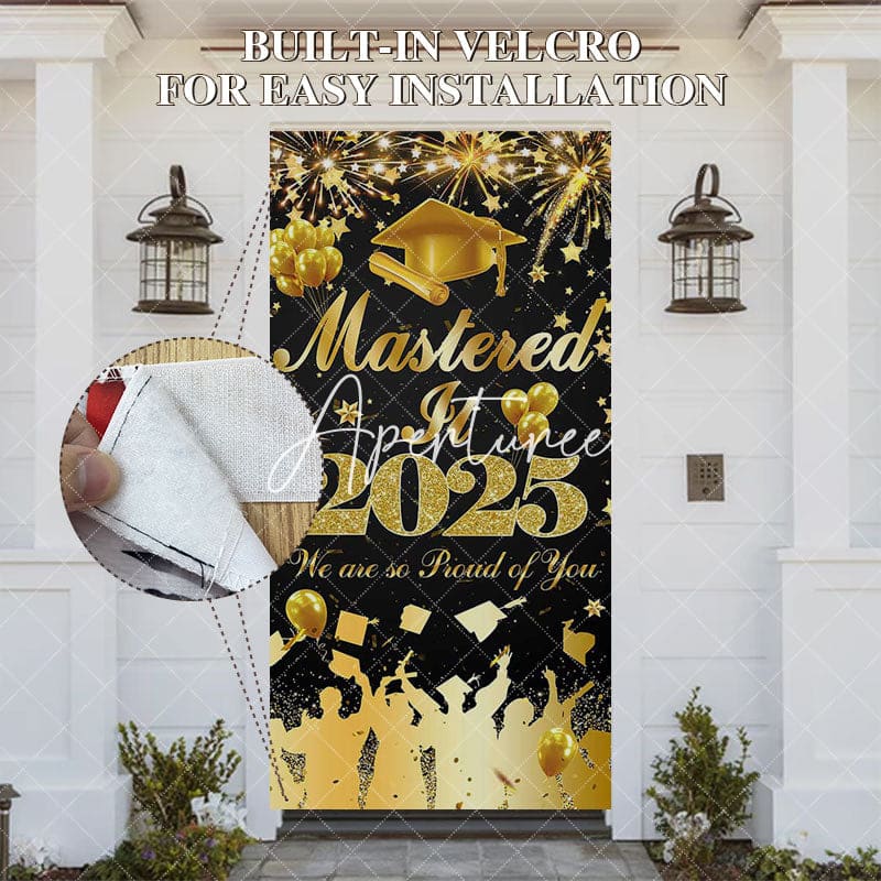 Aperturee - Aperturee Black Gold Mastered It 2025 Graduation Door Cover