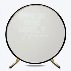 Aperturee - Aperturee Black Green Pixelated Game On Round Backdrop Retro Video Game Birthday Party Decor Gamer Event