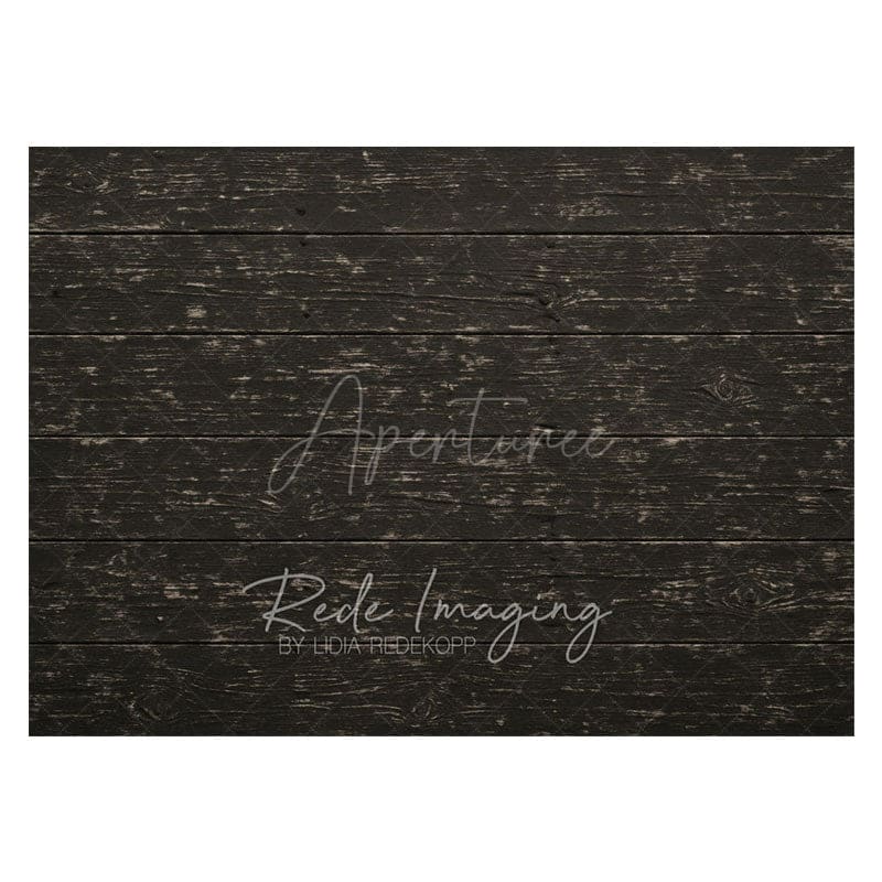 Aperturee - Aperturee Black Grey Retro Wood Rubber Floor Mat For Photo