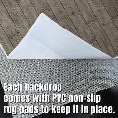 Aperturee - Aperturee Black Grey Vibe Wood Fabric Floor Backdrop For Photo