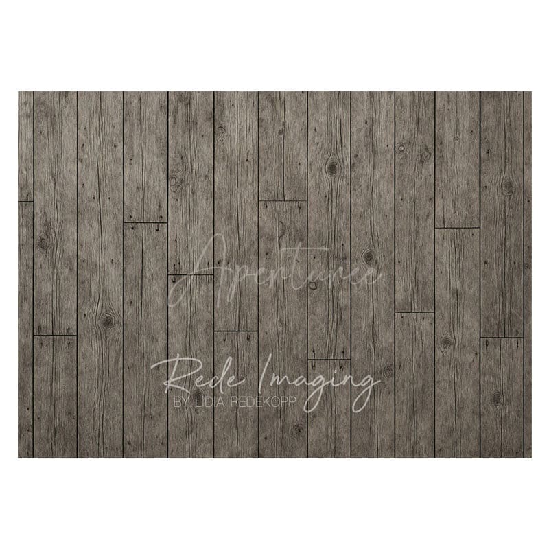 Aperturee - Aperturee Black Grey Vibe Wooden Rubber Floor Mat For Photo