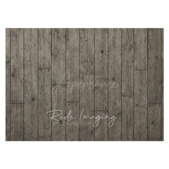 Aperturee - Aperturee Black Grey Vibe Wooden Rubber Floor Mat For Photo