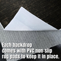 Aperturee - Aperturee Black Retro Wood Fabric Floor Backdrop For Photo