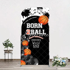 Aperturee - Aperturee Black White Basketball Born 2 Ball Arch Backdrop