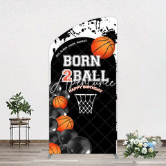 Aperturee - Aperturee Black White Basketball Born 2 Ball Arch Backdrop