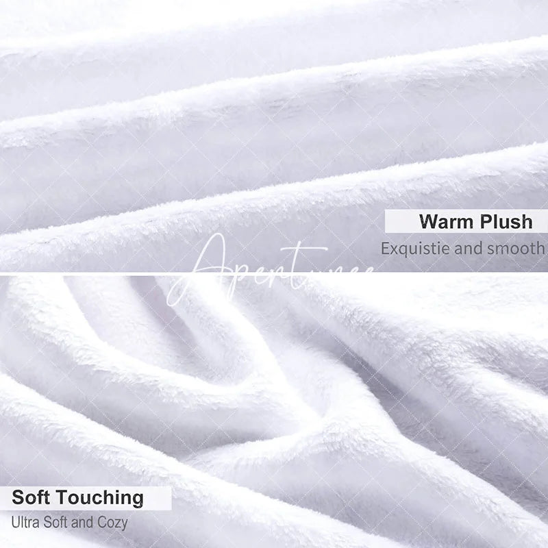 Aperturee - Aperturee Black White Retro Pattern Custom Couple Name Blanket