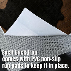 Aperturee - Aperturee Black Wool Carpet Fabric Floor Backdrop For Photo