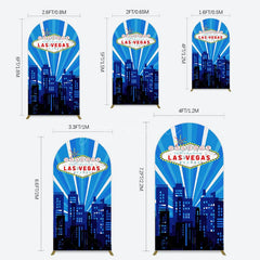 Aperturee - Aperturee Blue Rays Building City Las Vegas Casino Arch Backdrop