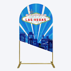 Aperturee - Aperturee Blue Rays Building City Las Vegas Casino Arch Backdrop
