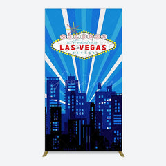 Aperturee - Aperturee Blue Rays Building City Las Vegas Casino Rectangle Backdrop