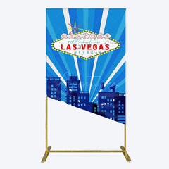 Aperturee - Aperturee Blue Rays Building City Las Vegas Casino Rectangle Backdrop