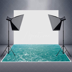 Aperturee - Aperturee Blue Sea Surface Under Sunshine Floor Mat For Photo
