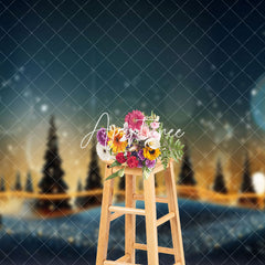 Aperturee - Aperturee Blur Bokeh Glitter Pine Photography Backdrop