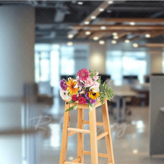 Aperturee Aperturee Blurry Modern Office Photography Backdrop with Bokeh Lights Professional Corporate or Zoom Background Photo Prop