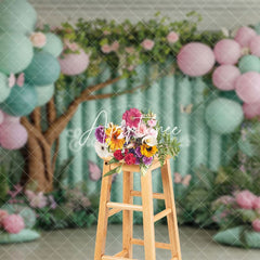 Aperturee - Aperturee Bohemian Willows Pastel Photography Spring Backdrop