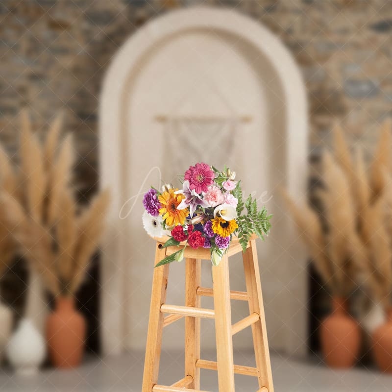 Aperturee - Aperturee Boho Decoration Retro Wall Sweet Wedding Backdrop