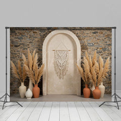 Aperturee - Aperturee Boho Decoration Retro Wall Sweet Wedding Backdrop