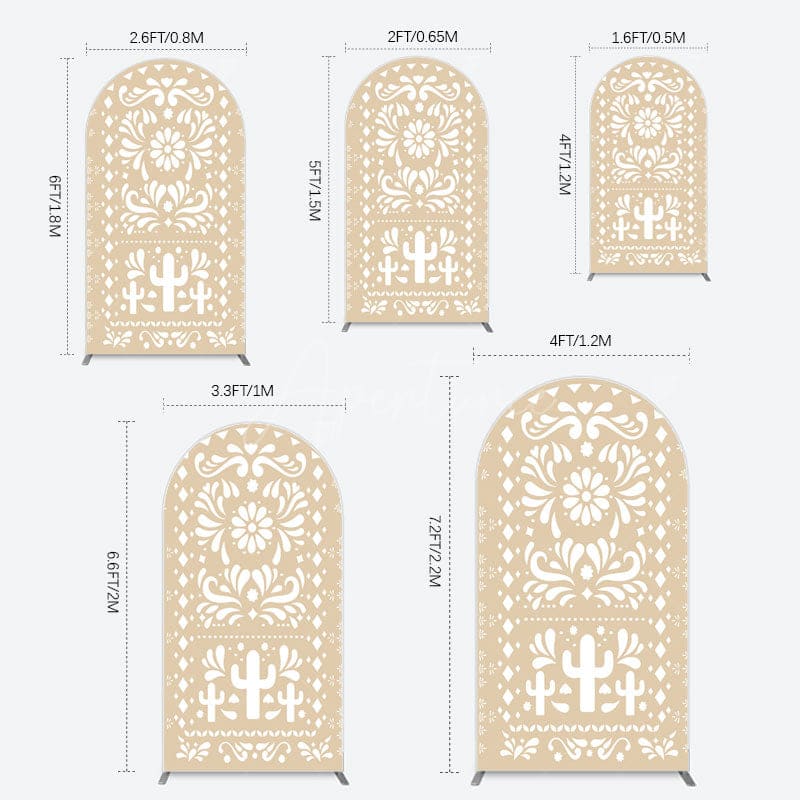 Aperturee - Aperturee Boho Hanukkah Holiday Festival Sweet Arch Backdrop